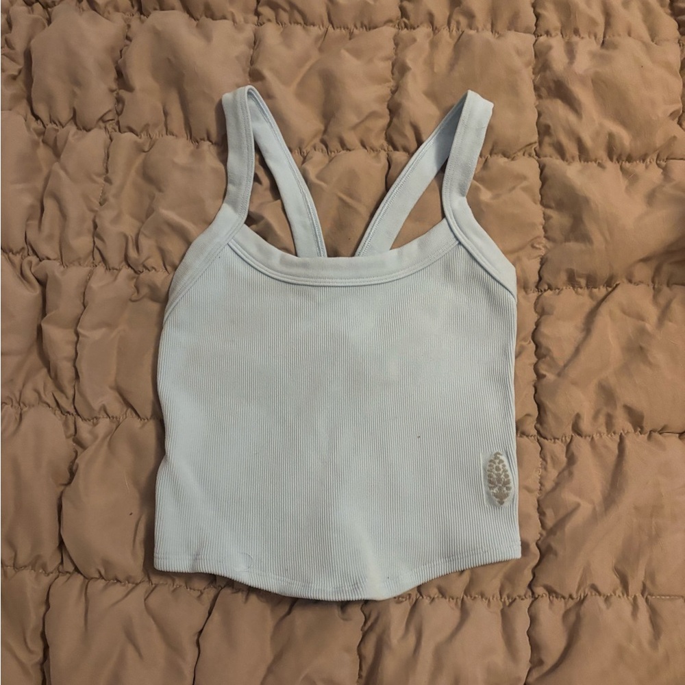 FP Movement by Free People Light Blue Crop Top xs